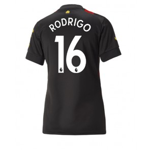 Manchester City Rodri Hernandez #16 Bortedrakt Kvinner 2022-23 Kortermet